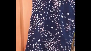 I send a video to my Sugar measuring the new clothes he gave me