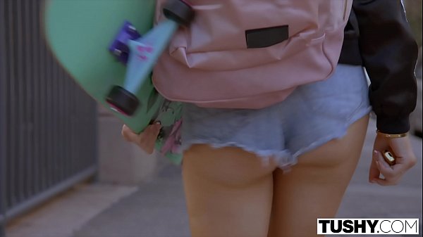TUSHY Cute Teen Rides Hung Daddys with that butt